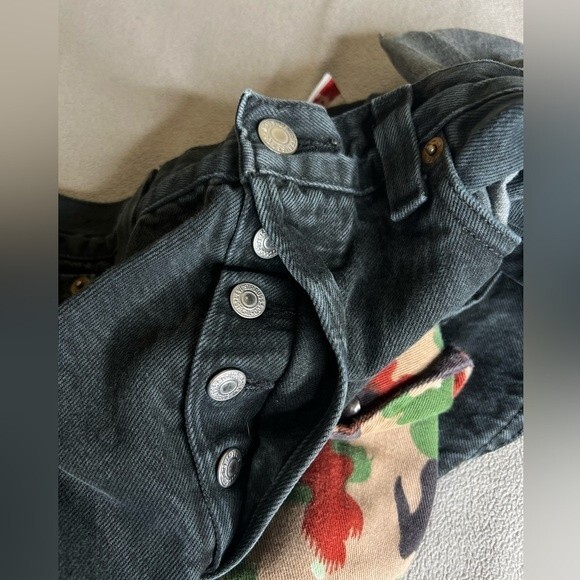 Vintage Levis 501 Cargo Double XX Straight Button Fly Jeans Mens Sz 33 x 33 - Picture 12 of 16